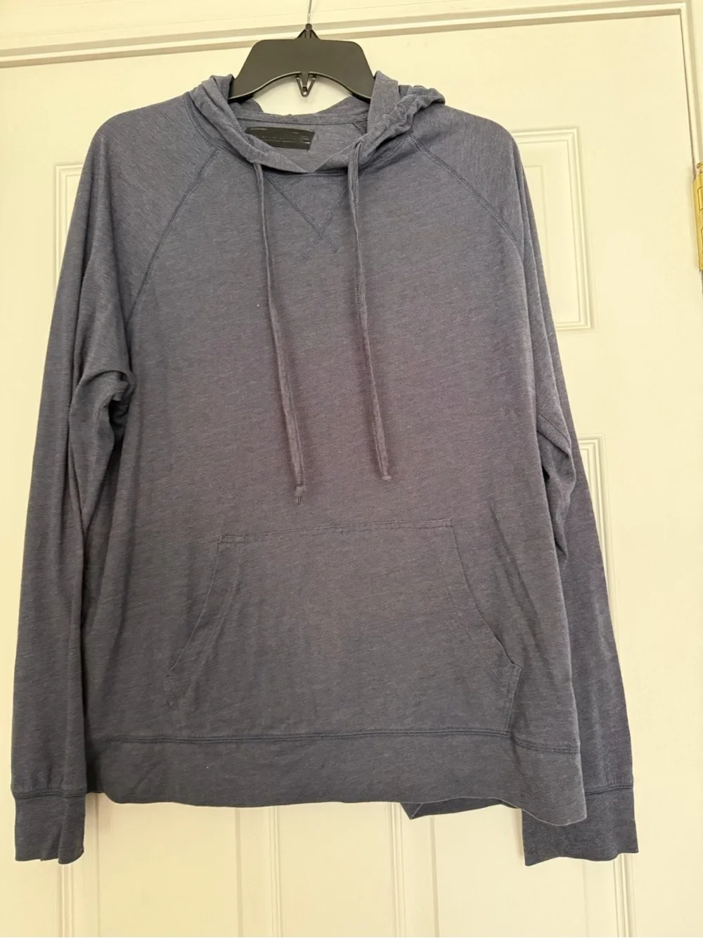 Men's Lightweight Hooded Pullover Sweatshirt - Blue